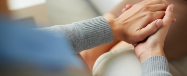 Two hands being held
